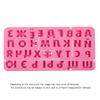 3D Russian Alphabet Silicone Mold Letters Chocolate Molds Cake Decorating Tools Tray Fondant Molds Jelly Cookies Baking Mould
