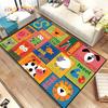 ABC Cartoon Kids Sala giochi Alfabeto Bambini che gattonano Tappeto per la prima educazione, tappeto per soggiorno, camera da letto, divano, tappetino antiscivolo