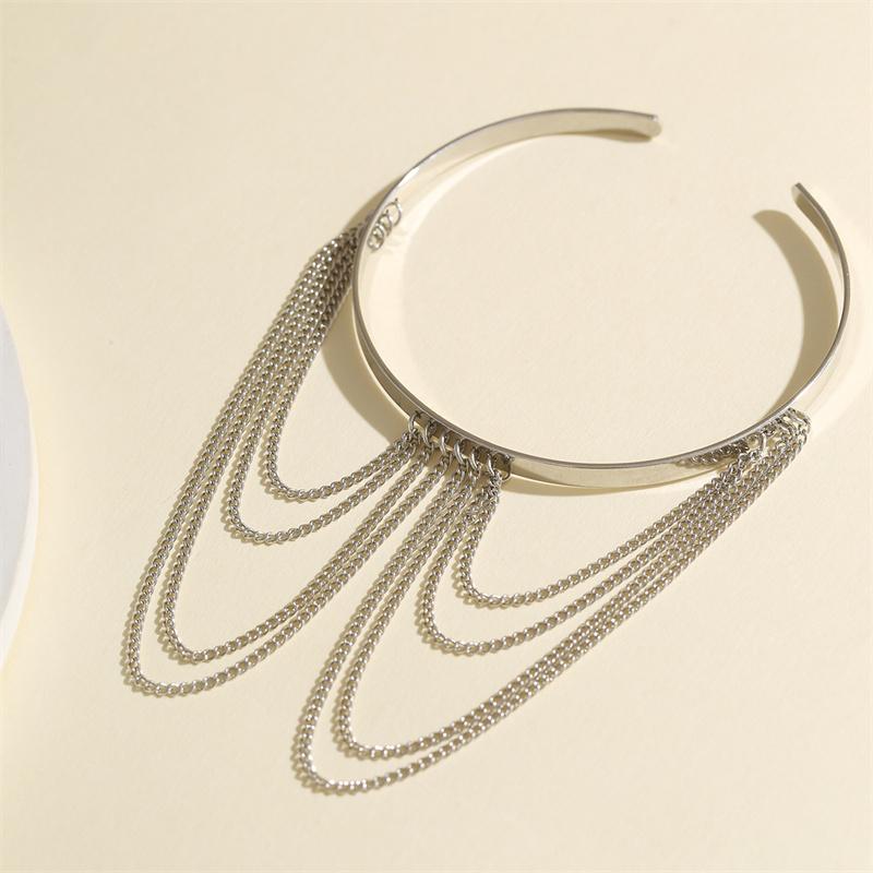 Vintage gullfargede åpne overarmsarmbånd for kvinner på hånden Goth dusklenkekjede armbånd parsmykker gave ny