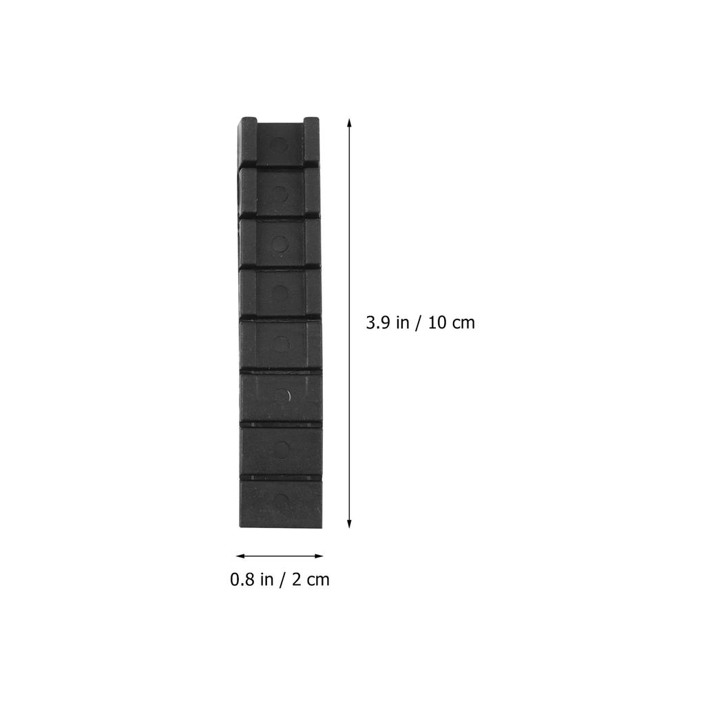 20Pcs Furniture Leveling Shims White Plastic Table Shims with Grooved Anti-Slip Base for Uneven Floors Cabinets Doors Windows
