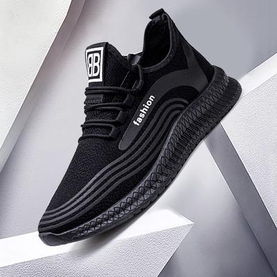 New Men's Shoes Autumn New Trend Single Shoes Korean Version Internet Celebrity Casual Breathable Sports Shoes Breathable Running Shoes