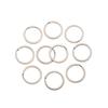 10Pcs/Pack 25/28/30/32mm Connectors Clasps Chain Loop Keychain Split Key Ring Stainless Steel