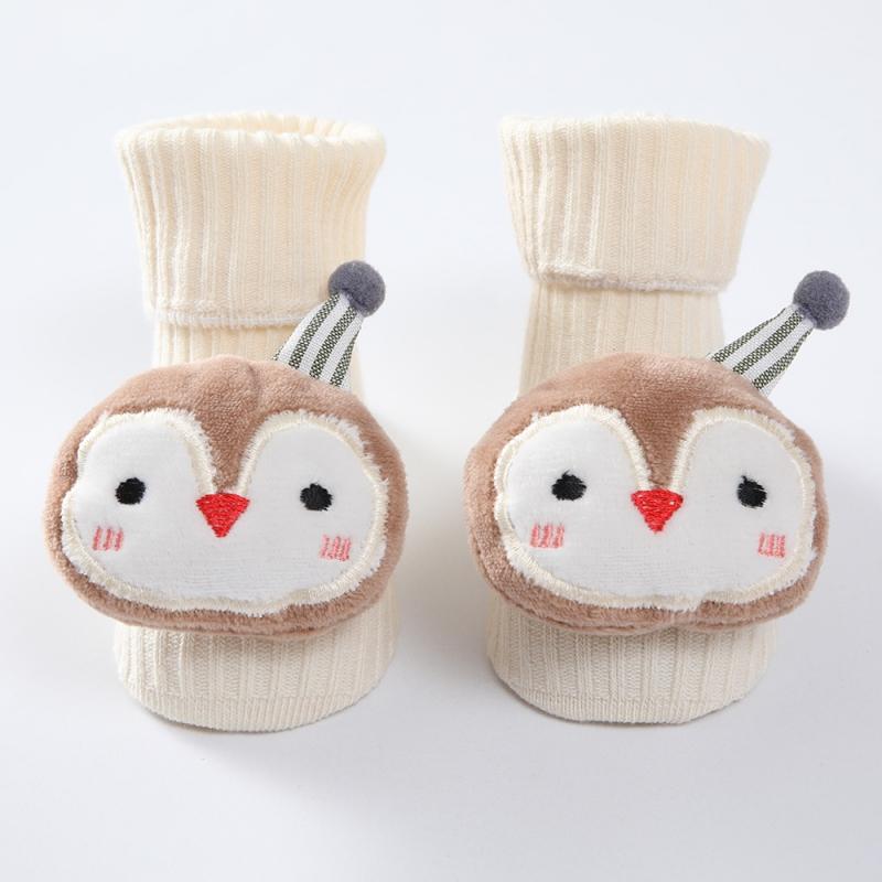 Cotton Baby Socks Solid Cartoon Animals Newborn Warm Sock for Girl Boy Non-skid Toddler Floor Sock Soft Toddler Socks 0-12M