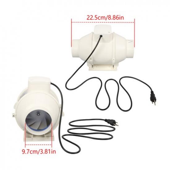 Inline Duct Fan 4 Inch 280 CFM Ventilation Exhaust Fan for Bathroom Grow Tent