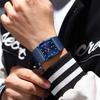 POEDAGAR Luxury Casual Men Clock Stainless Steel Mesh Date Waterproof Luminous Wristwatch Quartz Fashion Watches