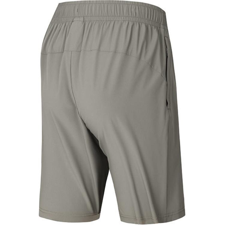 Anta Training Series Solid Color Mid-Rise Comfortable Versatile Breathable Straight-Leg Casual Shorts Men shorts Dark-Green 152427520-1