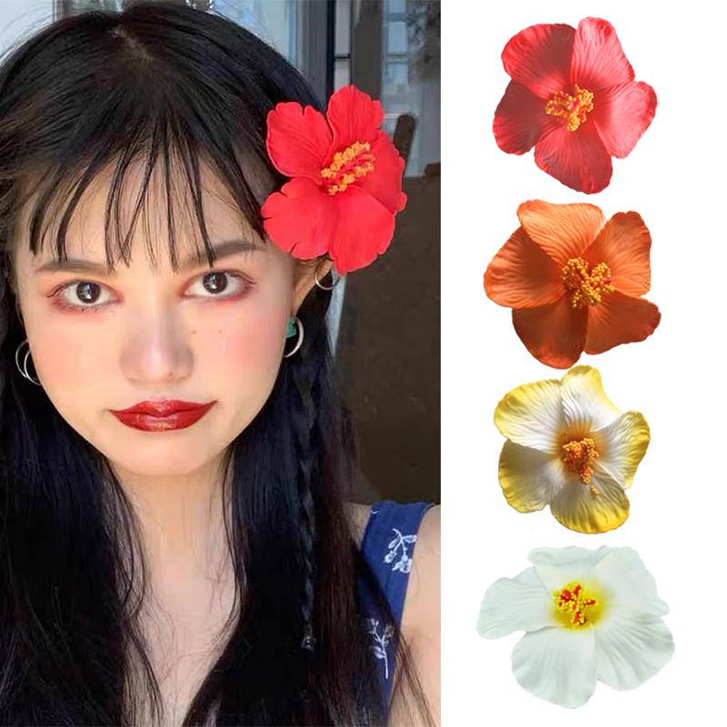 Mote Blomst Hårnåler for Kvinner Bohemia Stil BB Klemmer Pannelugg Hårnåler Spenne Hårklemme Strandferie Jenter Hårtilbehør