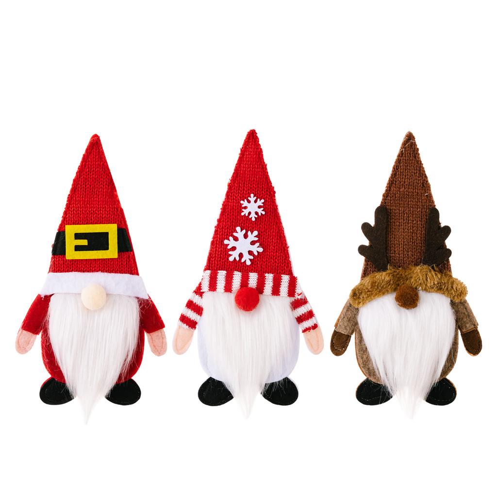 Decor Christmas Charming And Fork Holder Set Featuring Knitted Gnomes For A Magical Table Holiday