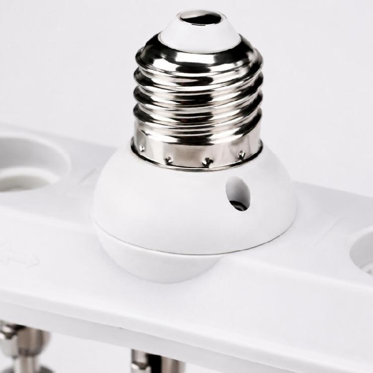 Werkstatt-Lampenfassungsteiler mit fünf Lampenfassungen, E26 E27 Schraubsockeladapter für Garagenbeleuchtung und Mehrpunkt-Innenbeleuchtung
