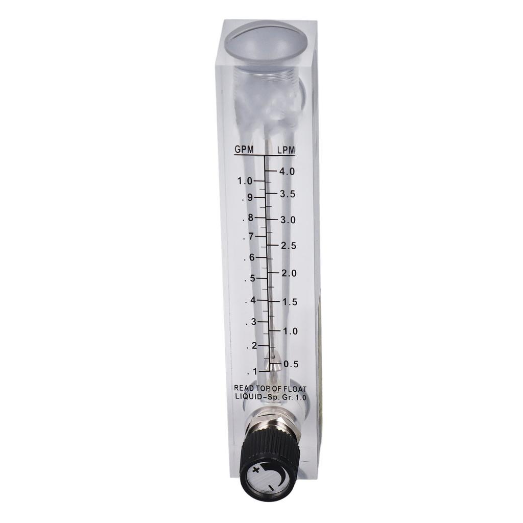 Liquid Flowmeter Clear Durable Acrylic Panel for Liquid Medium Measurement and Control Regulation 0.1 1GPM