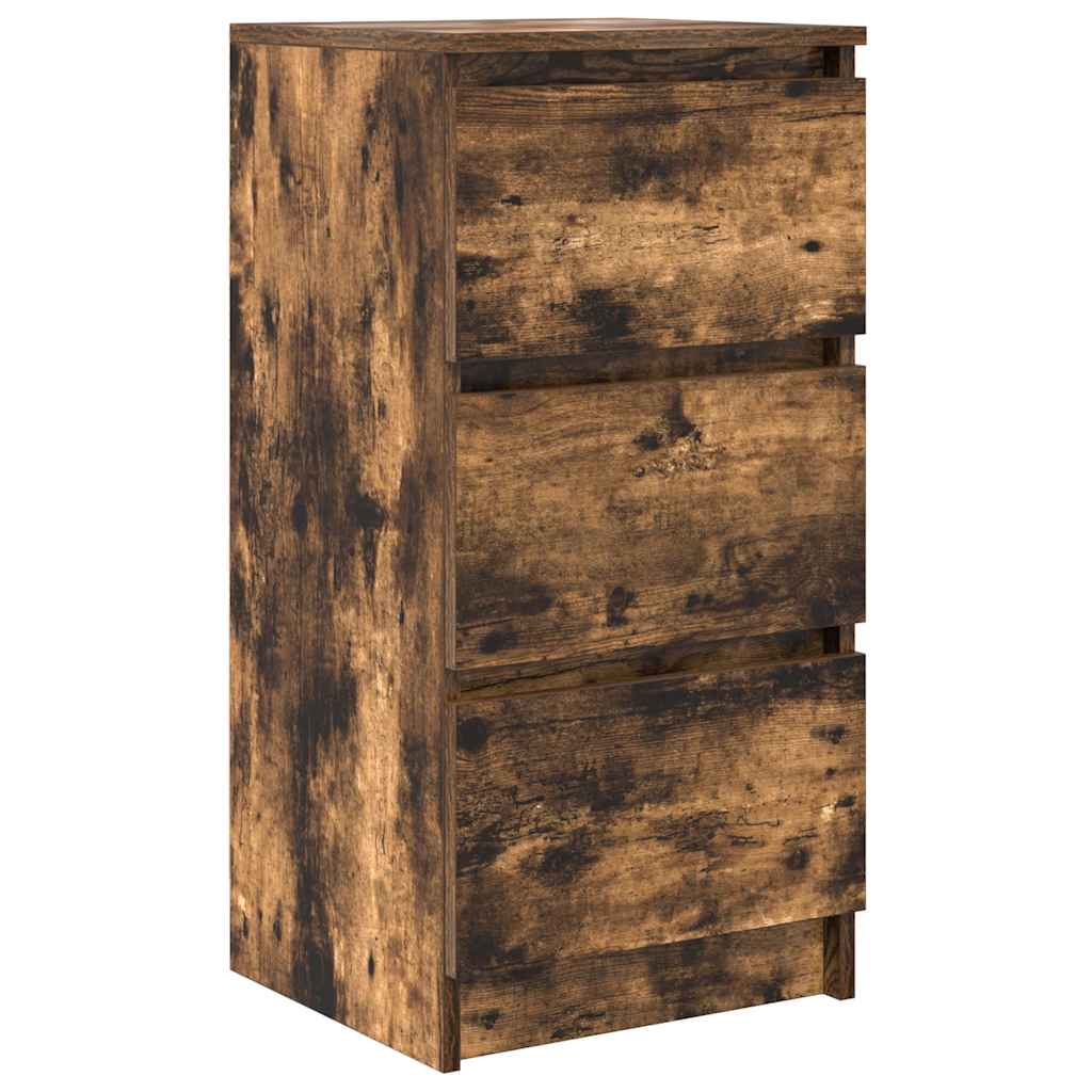 Sideboard Smoked Oak 37.5 x 35 x 76 cm Particle Board