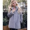 Women's Mid-Length Loose Rabbit Fur Coat - European & American Style