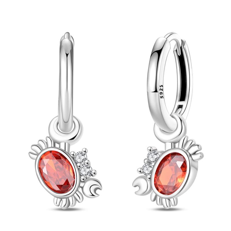 925 Silver Ocean Theme Earrings Dolphin Sea Star Shell Turtle Original Design Fashion Jewelry for Women