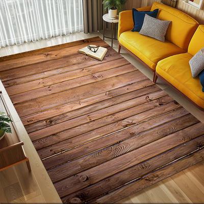 Holzbretter Kristall Samt Stuhlmatte Teppich - Rutschfest, Bodenmatte, Bürostuhlmatten, Schlafzimmer Dekor. Weihnachtsgeschenk-1106036