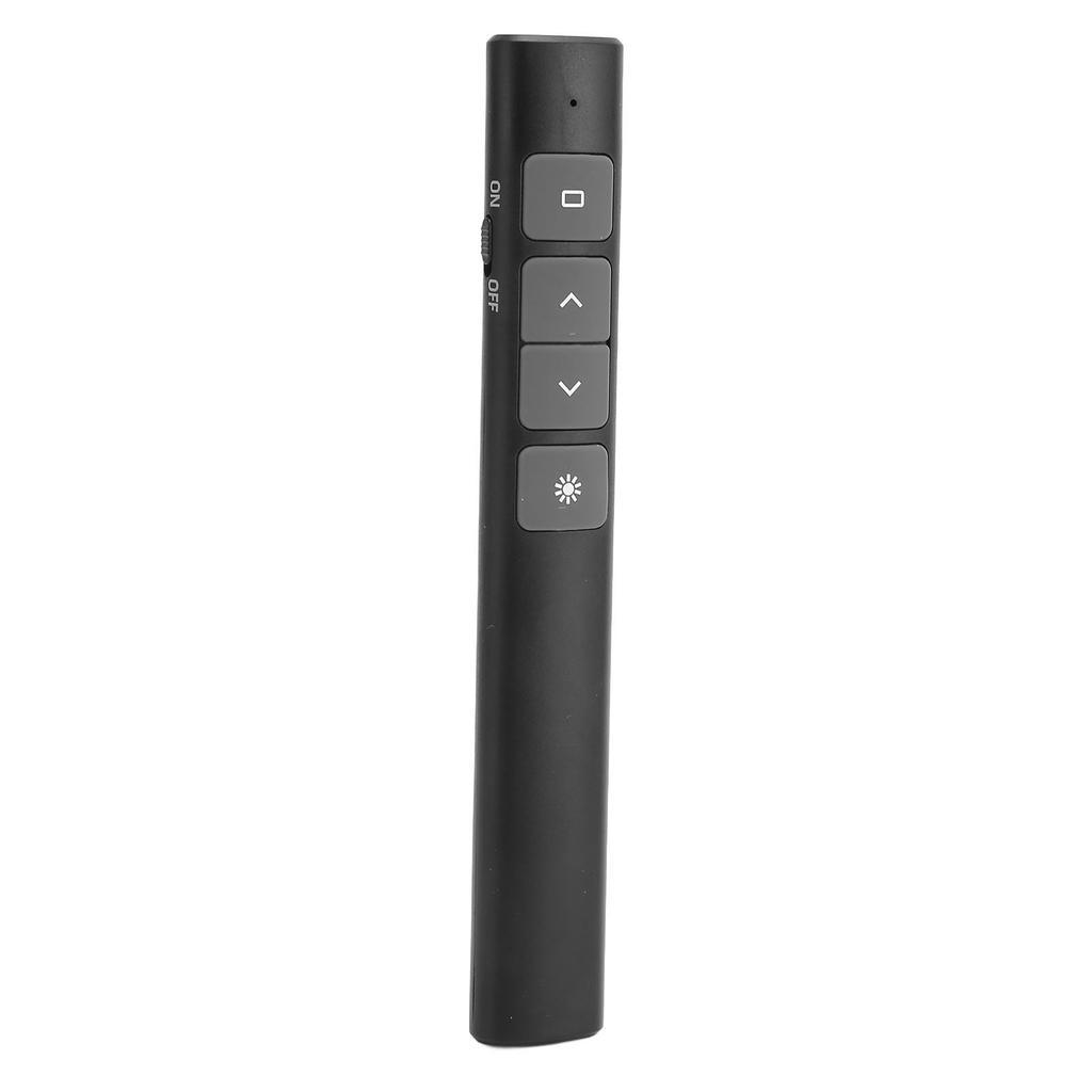Presentation Clicker 2.4G RF Chip ABS Silicone Buttons Portable Plug and Play Wireless Presenter