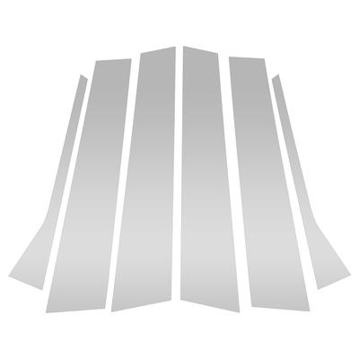 ABSOPRO Türsäulen Fensterverkleidung Aufkleber Säulenpfosten Tür Außenabdeckung Kompatibel mit VW Jetta Silberton Kratzfest 2009-2012,