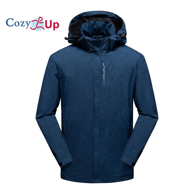 

Уютная мужская ветровка, водонепроницаемый свободный костюм с капюшоном для альпинизма на открытом воздухе 5XL синий