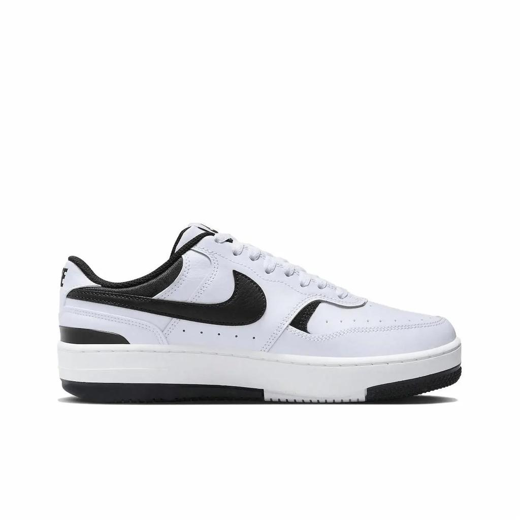 Nike Gamma Force Leather Fashion Versatile Sports Comfortable Non-Slip Low-Top Kids Casual Shoes Men casual shoes Black White DK9176-100