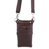 Leather Bag Case with Adjustable Belt Belt for Storing Hairdressing Tools Scissors Clips Holster