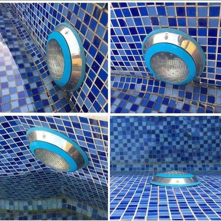 LED Waterproof Pool & Pond Underwater Spotlight, Colorful 12V/24V Fountain Wall Light for Outdoor Use