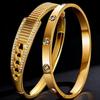 Nuovo Braccialetto in Acciaio Inossidabile a Forma di Cuore per Ragazze - Lusso Leggero, Alla Moda, Inossidabile, Versatile