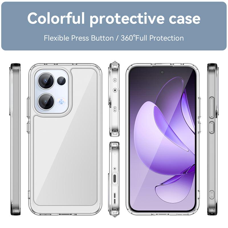For Reno 13 Case Cover Reno13Reno 13 Pro Capas Shockproof Phone Bumper Back Armor Transparent Colour Clear Fundas OPPO Reno 13