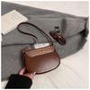 IELGY French Niche Saddle Bag Autumn Winter One-Shoulder High-End Retro All-Match Fashion Cross-Body Bag
