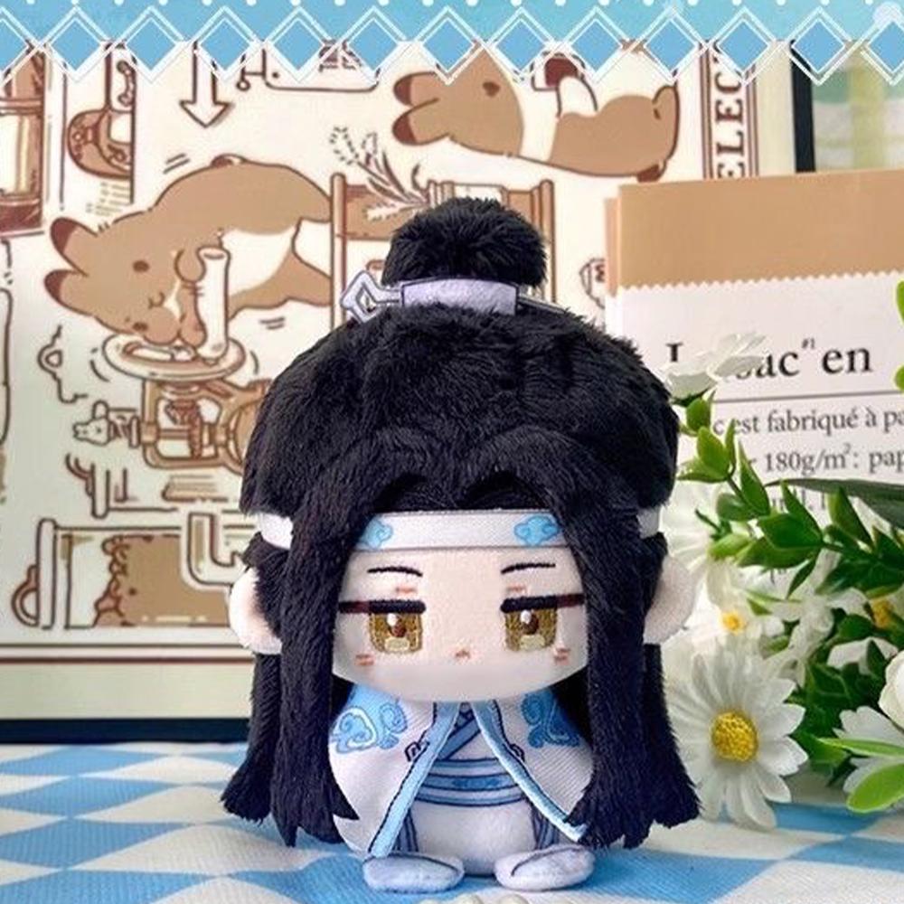 Chinese Anime Plush Toys Keychain Wei Wuxian Lan Wangji Plushies Stuffed Doll Lan WangJi Figure Cute Soft Pendant Birthday Gifts