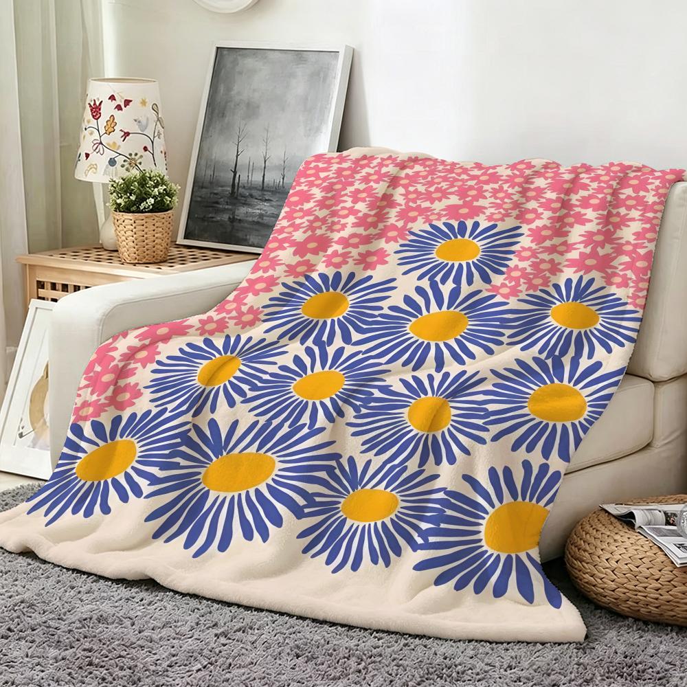 Illustrator L Liv L Lee pattern Throw Flannel Throw Blanket Suitable for Sofa Living Room Bedroom