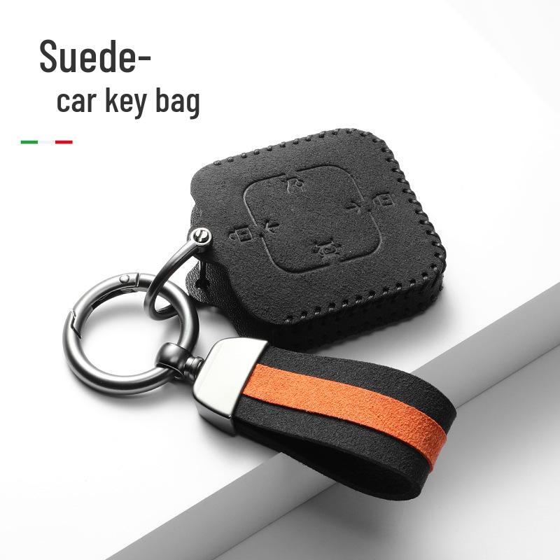 High-Quality Suede Key Case and Keychain for Zeekr 001/007/X/7X Bluetooth Models
