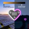 Car Triangle Window LED Solar Powered Heart Neon Light, Rear Window Illuminated, Interior Decoration Atmosphere Light, Wiring Fr