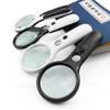 Chuda 3LED Reading Magnifier with 4 Color Options, Model 6902AB, 45X Dual Lens, 75MM