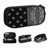 Custom Cute Cool Paisley Bandana Style Pencil Cases for Girls Boys Big Capacity Pencil Bag School Supplies