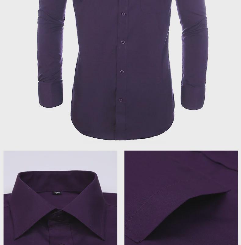 Men's Casual Spring/Summer Shirt with French Cufflinks, Large Size