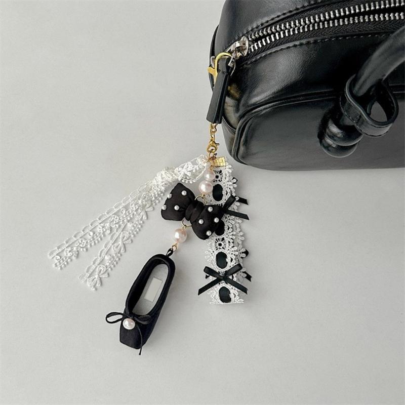 Einzigartiger Ballerina-Schuh Handy-Anhänger Schlüsselanhänger Anhänger Niedlicher Schlüsselanhänger Handykette Stilvolles Accessoire für Rucksack Geldbörse Tasche