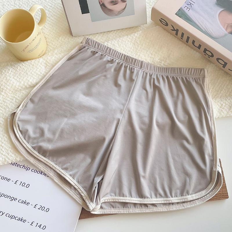 

Защитные брюки из ледяного шелка для женщин, летние тонкие антибликовые несвободные домашние шорты и леггинсы для внешней одежды one size света кофе