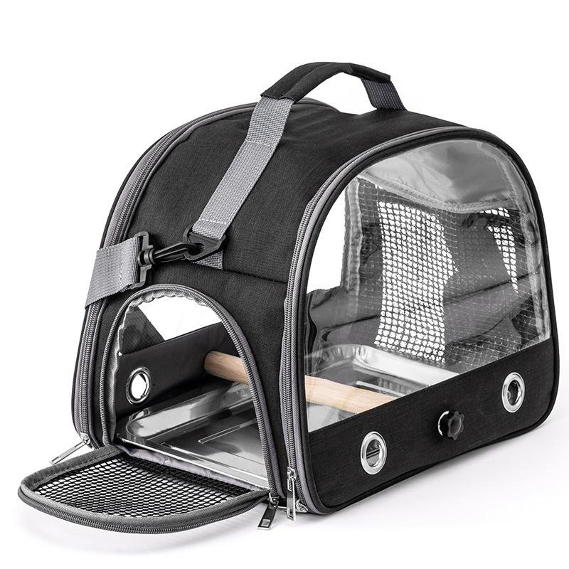 Portable Bird Carrier Bag Foldable Travel Cage for Parrot Pigeon Mynah Cockatiel Hamster Small Pet Waterproof Outdoor Backpack