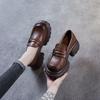 Internet Celebrity Explosion British Style Light Small Leather Shoes 2025 Autumn New Loafers Women's Platform Retro Mary Jane Single Shoes