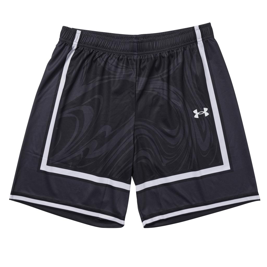 Under Armour Color Block Breathable Basketball Shorts Men bottoms Black 25500228-001