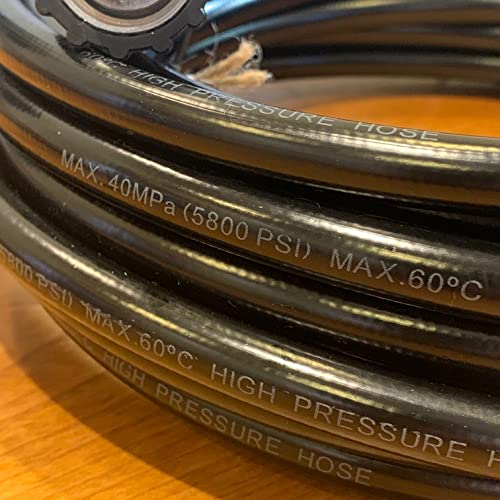 <HOTEISON> High-Pressure Washer Hose Extension, 10m, for Ryobi, Iris, and other models. 15mm shaft diameter. Ideal for extending or replacing high-pre