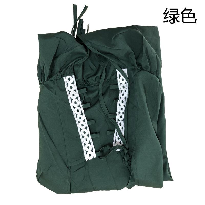 

Хэллоуин Костюм Квадратный Вырез Сборка на Талии Средневековье Ренессанс Винтажное Платье XS