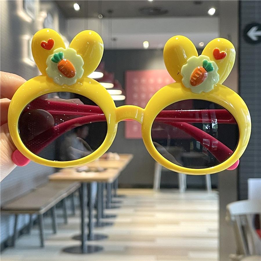Bunny Children'S Sunglasses Baby Cute Sunglasses Uv Protection Cartoon Super Cute Bow Glasses Women