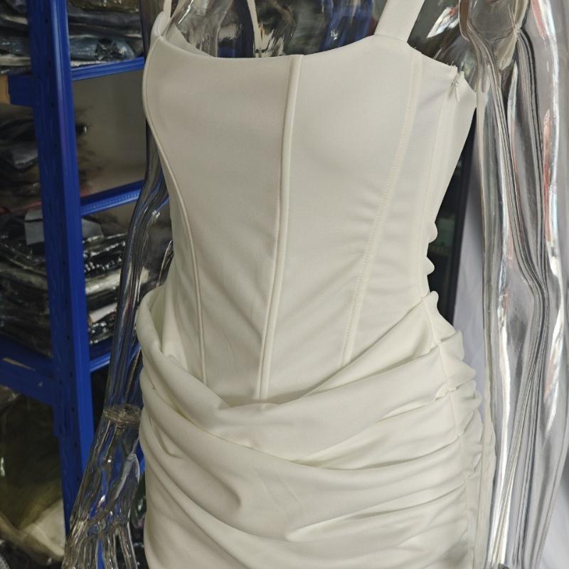 Summer Sexy Round Neck Sleeveless Hip Hugging Tied Dress