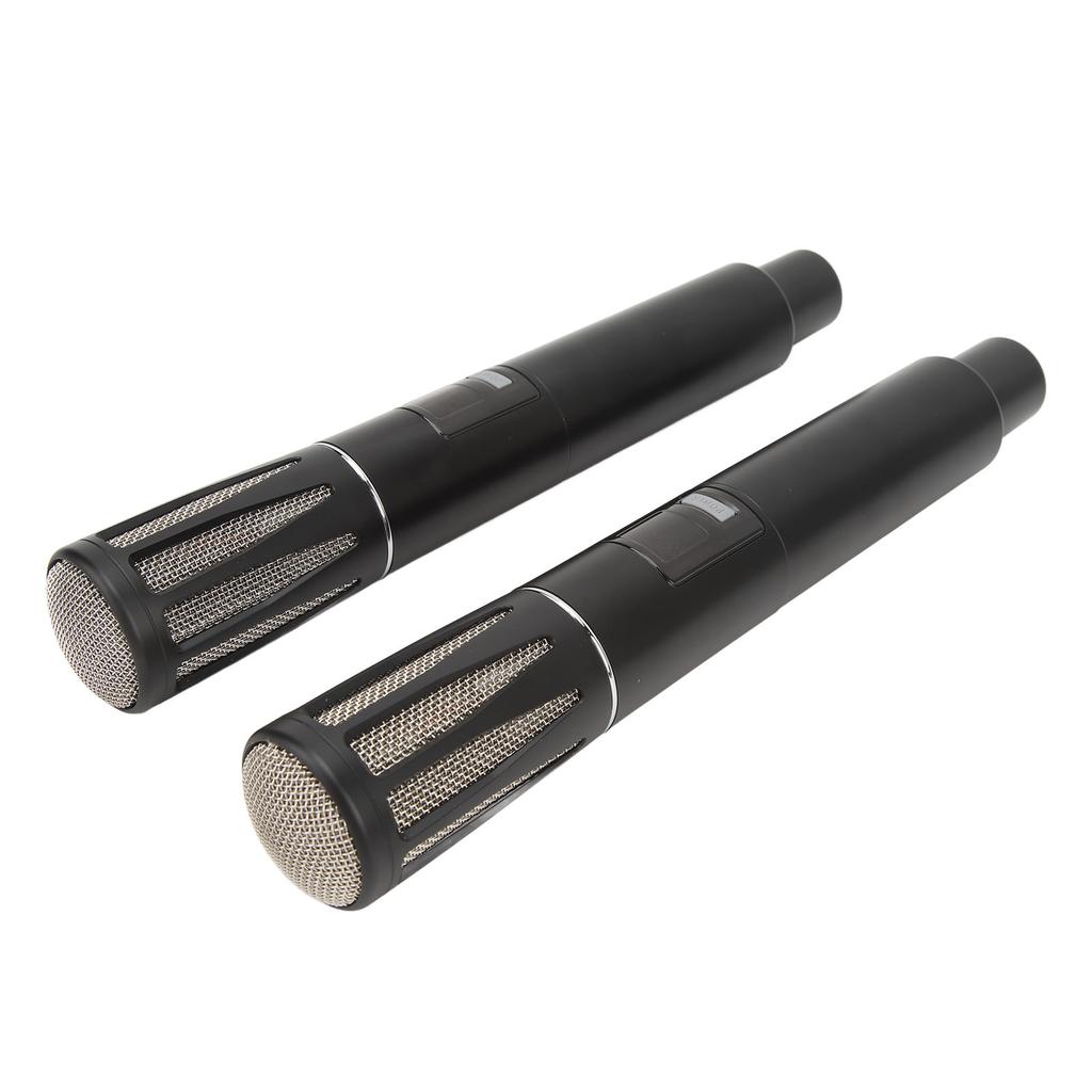 Professional Wireless Microphone Black UHF Dynamic Handheld Microphone for Performance Home