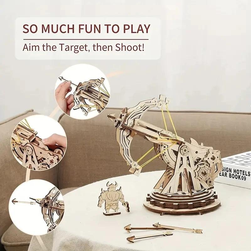 

siege onager 3D Car Wooden Puzzle, Scale Model,DIY Model Kit, Handcraft Gift,Home Decoration,Mechanical Model Kit, Building Toy