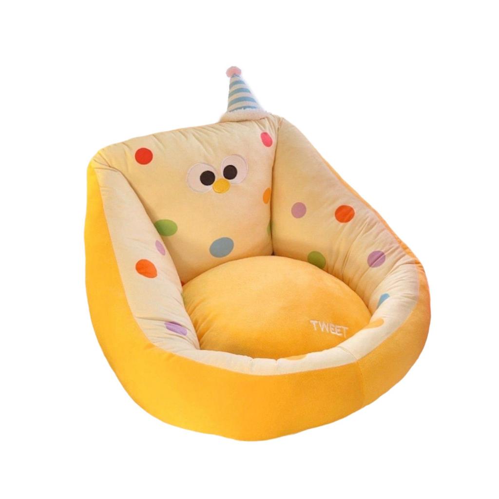 Kawaii Cushion Chair Comfortable Funny Soft Cartoon Floor Pillow Lazy Sofa for Study Indoor Nursery Rooms Living Room Kids Room