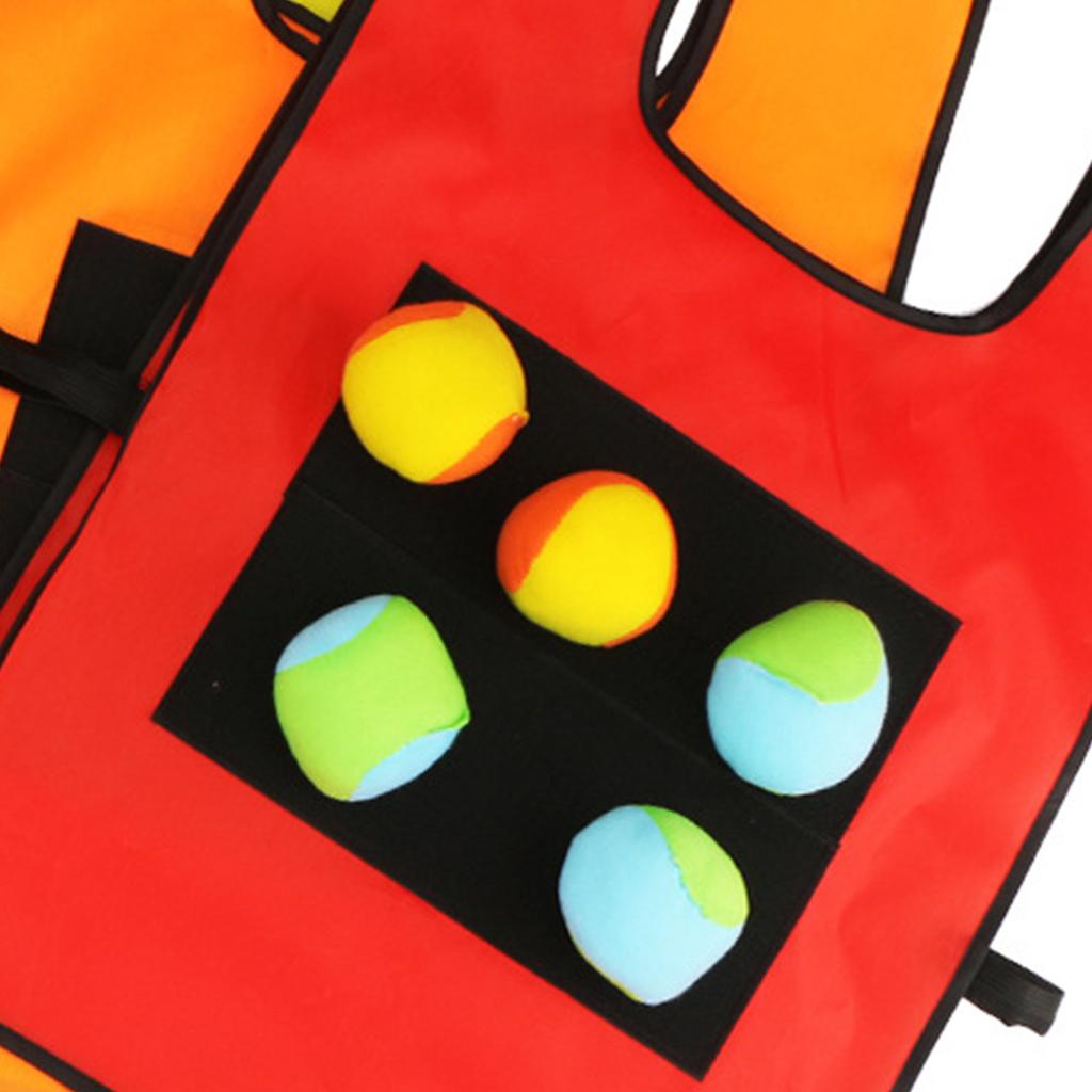 Interactive Outdoor Sticky Ball Vest Set for Kids and Families Adjustable Design for All Ages