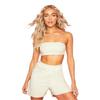 Missy Empire Womens/Ladies Velour Bandeau Crop Top