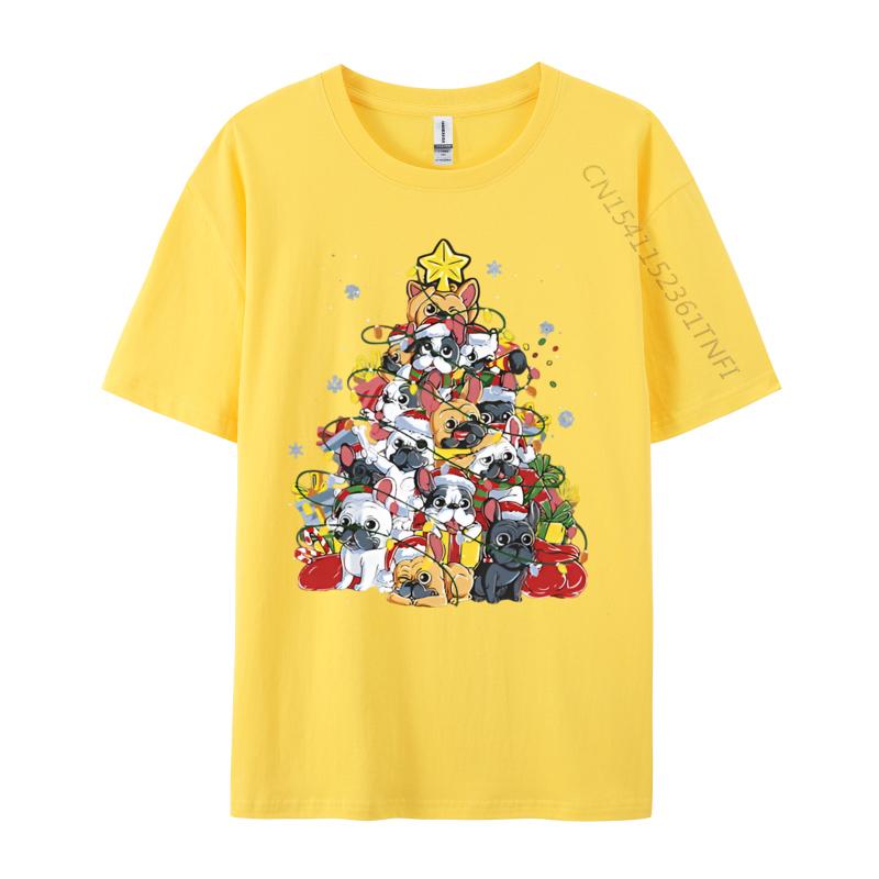French Bulldog Christmas Ugly Dog Xmas T-shirt Black Cotton Camisa Tees Special T Shirt Street Graphic Tees