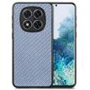 For Xiaomi Redmi Note 14 Pro+ 5G Case Carbon Fiber Texture PU+PC+TPU Phone Cover